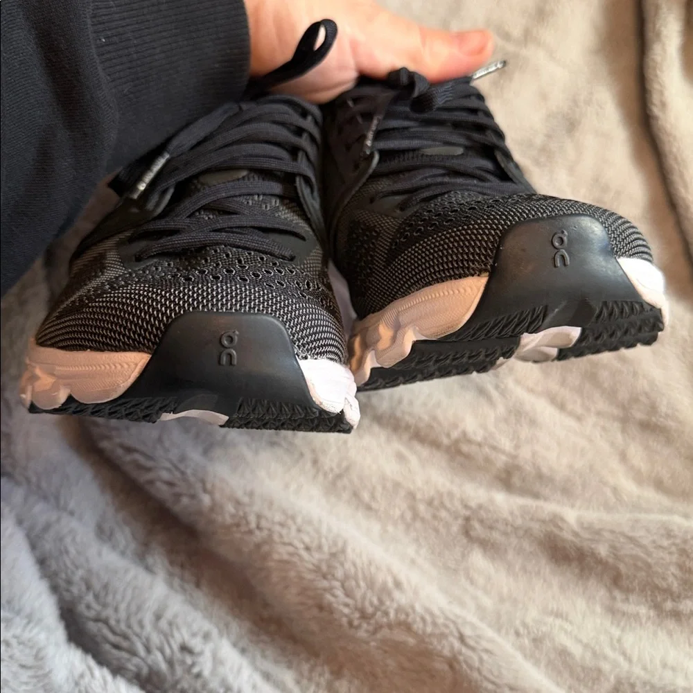 On Running Women’s Black & White CloudTec Running Sneakers - Picture 8 of 13